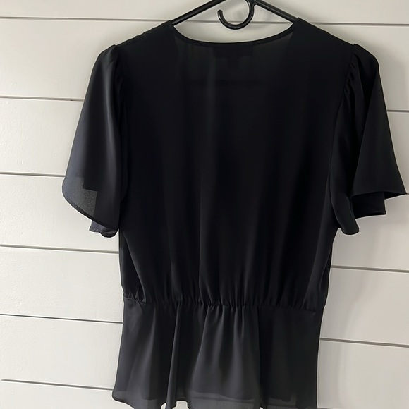 NWOT INC black blouse. Size S. - Picture 4 of 6